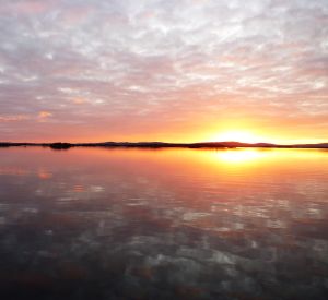 Lough Corrib sunset, County Galway, Ireland.