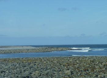 Aran Islands, Ins Mór, rocks and sea, North coast.