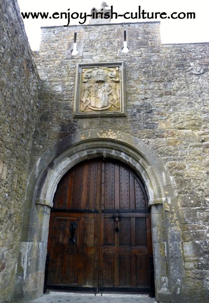 The gate of Cahir Castle, County Tipperary, Ireland.