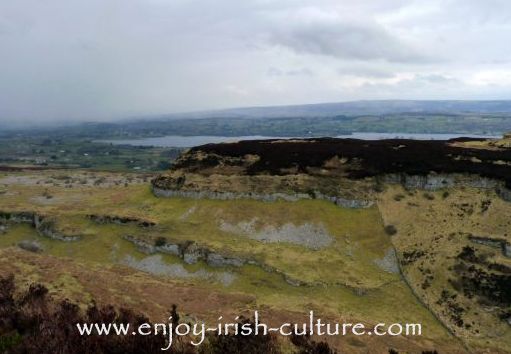 The remains of a stone age village on the plateau below the Carrowkeel complex of megalithic tombs in County Sligo, Ireland.