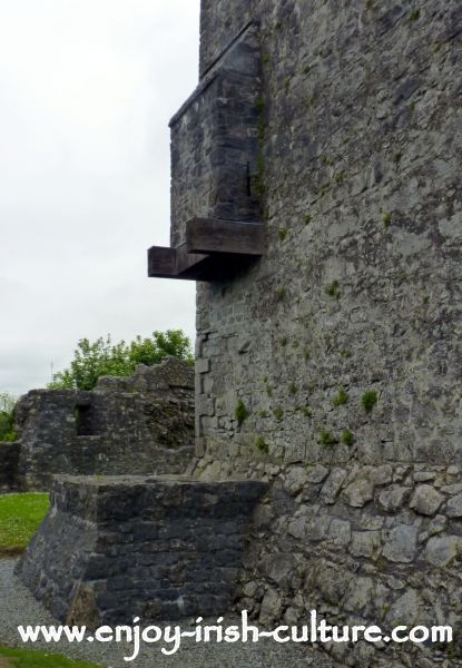 This is the garderobe, a medieval toilet, at Athenry Castle, County Galway, Ireland.