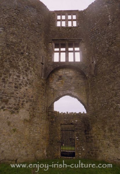 The gate at Roscommon Castle, Ireland, which is one of the most important medieval Irish castles.
