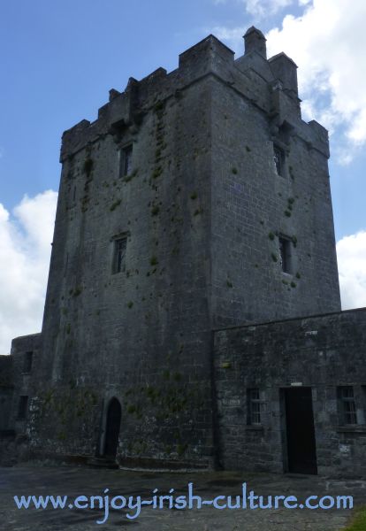 This is the keep of the castle seen from inside the bawn.