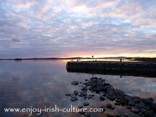 Fly fishing an Irish lake- no better choice than Lough Corrib, spanning Counties Galway and Mayo.