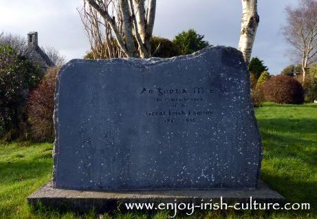 Memorial to the Irish Famine at Annaghdown, County Galway.