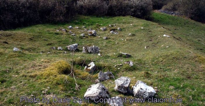 Warriors graves are said to lie under these cairns that buried those slain at the Battle of Knockdoe (County Galway, Ireland).