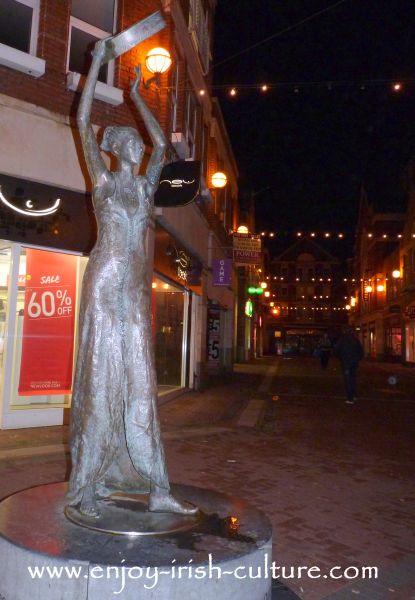 Musical sculpture in Limerick City, Ireland.