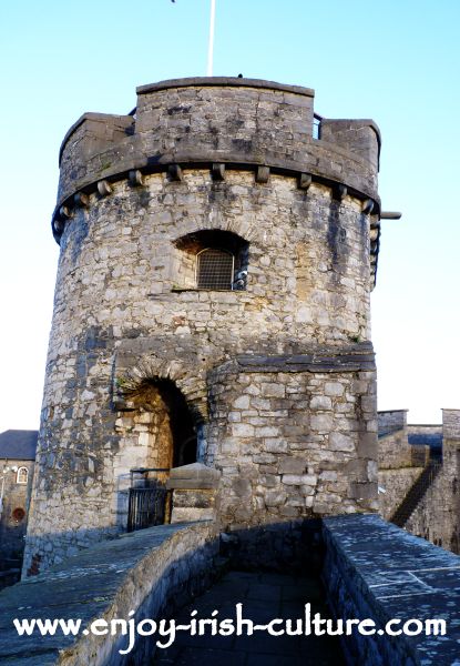 Tower at King John's Castle, Limerick, Ireland.