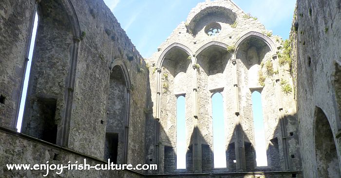 The Cashel Rock- the archbishops secret passage way is still visible along the walls of the Cathedral.