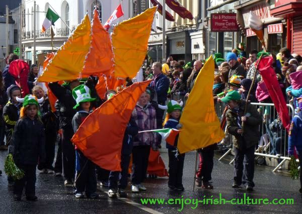St Paddy's Day Parade Galway 2013, Galway Hooker boat sails as textile sculptures