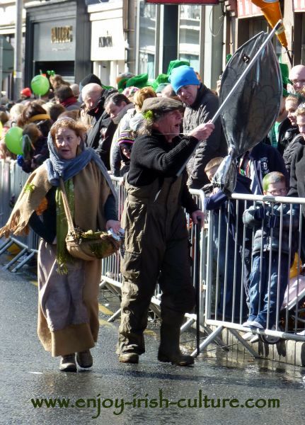 St Paddy's Day in Galway, Macnas street performers