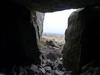 Ireland travel, view out of one of the cairns at Carrowkeel