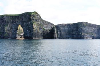 The Moher Cliffs seen from the sea, County Clare, Ireland