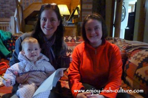 Jessica Cooke, the owner of Annaghdown Castle, County Galway, Ireland, has tea with us.