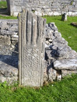 Aran Islands, Inis Mór, Seven Churches early Christian site- remnants of an ancient High Cross.