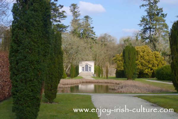 The walled garden at Strokestown Park House, County Roscommon, Ireland.