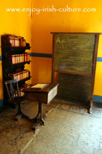 The school room at Strokestown Park House, County Roscommon, Ireland.