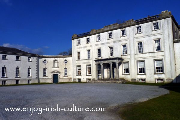 Strokestown Park House, County Roscommon, Ireland, a Palladian style residence built in the early 1700's.