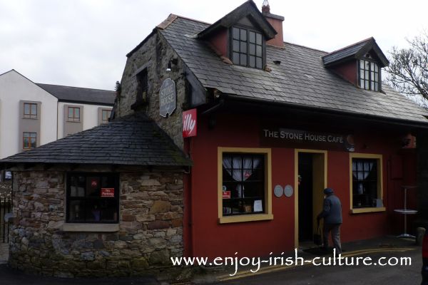 The Stone House Cafe at the riverside in Boyle town, County Roscommon, Ireland.