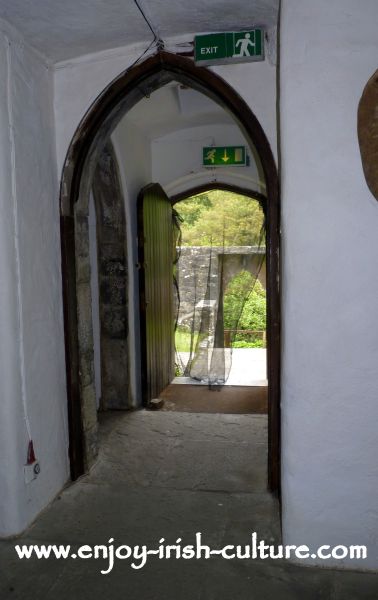 Entrance hall at Craggaunowen Castle, County Clare, Ireland.