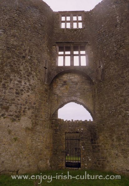 The gate at Roscommon Castle, Ireland, which is one of the most important medieval Irish castles.