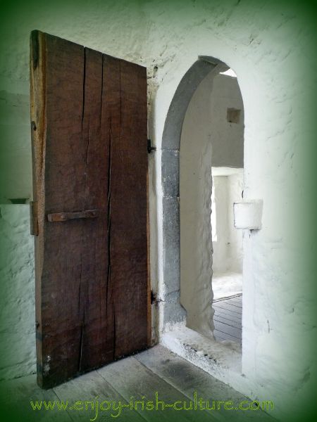 Internal door at Aughnanure Castle, Oughterrard, County Galway, one of the best medieval castles in Ireland.