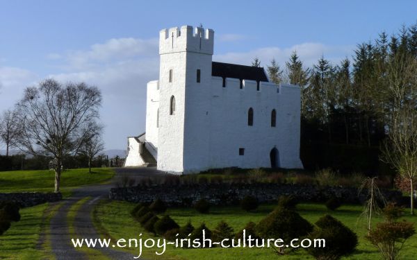 Cargin Castle near Headford, County Galway, Ireland.