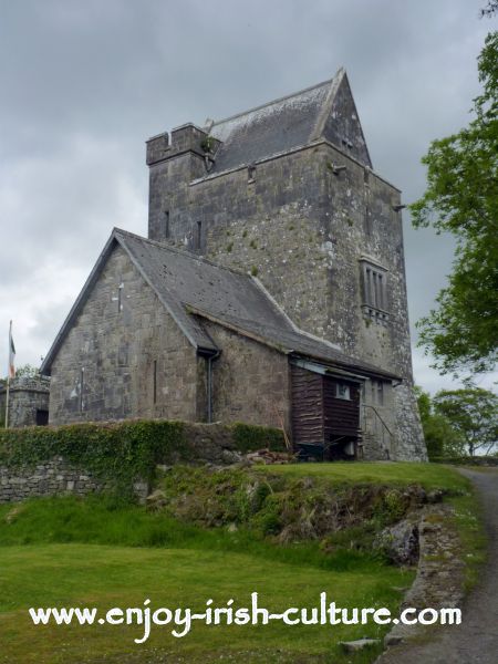 Craggaunowen Castle, County Clare, Ireland.