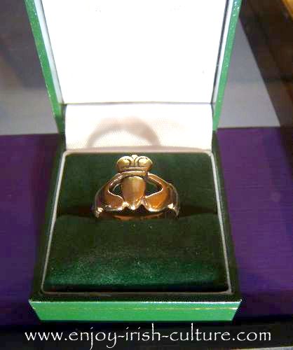 1964 ring by T. Dillon and Sons exhibited at the Museum at the shop on Quay Street, Galway, Ireland.