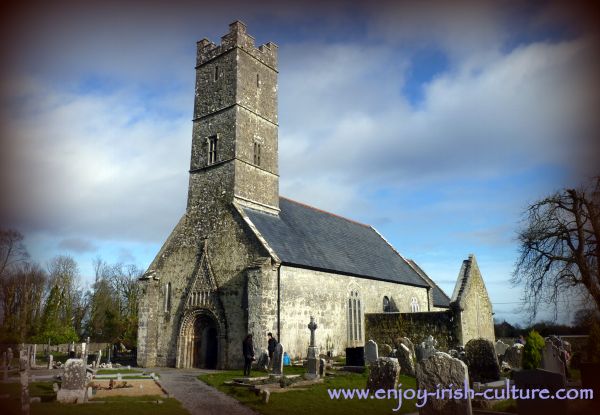 Clonfert Cathedral, a remarkable Irish heritage site in County Galway, Ireland.