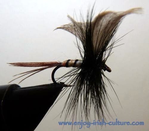 Irish fishing flies- a spent gnat.