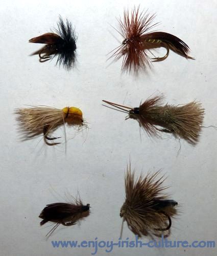 Sedge fly imitations for Lough Corrib and Mask, Ireland.