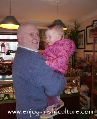 Proprietor of Dillon's Jewellery shop Johnathan Margetts with our daughter Tara.