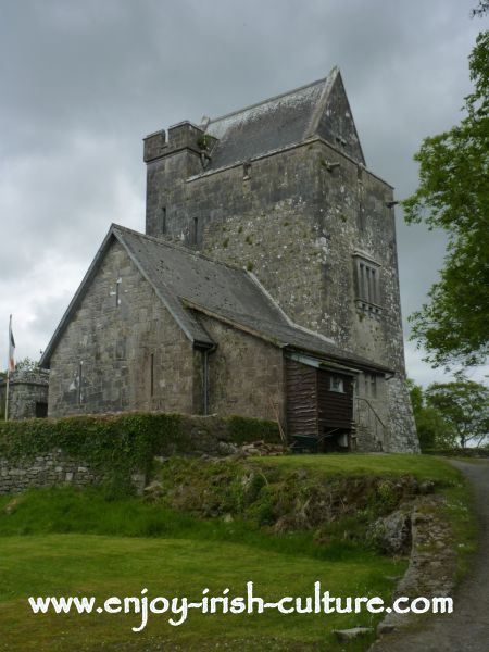 Heritage Museum at Craggaunowen,Quin, County Clare, Ireland- Craggaunowen Castle, a 15th century Irish castle.
