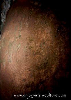 Neolithic art at Newgrange passage tomb, County Meath, Ireland.