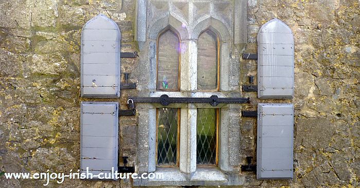 15th century window at the Hall of the Vicar's Choral at the Rock of Cashel, County Tipperary, Ireland.