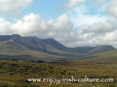 Connemara hills, County Galway, Ireland.