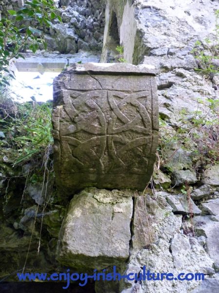 Knotwork at Castle Hackett, County Galway, Ireland.