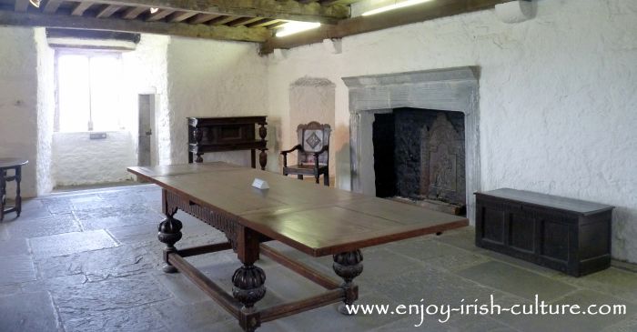 Former residential hall housing the lord and his family as well as the servants at Cahir Castle, County Tipperary, Ireland.