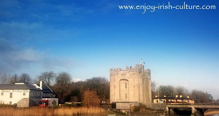 Bunratty Castle at Bunratty, County Clare, Ireland is one of the best known castles of Ireland.