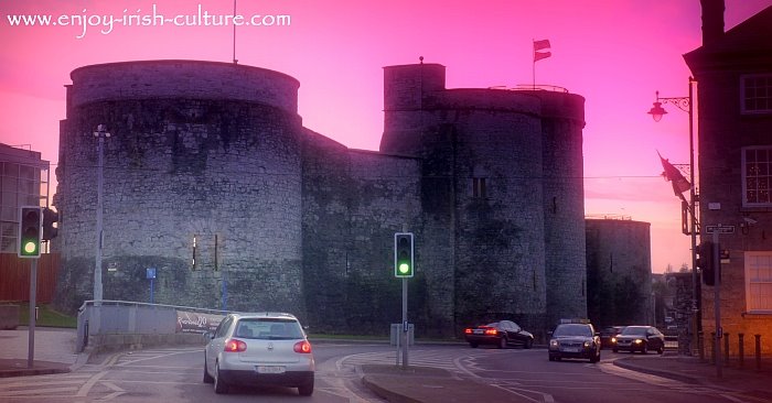 Limerick Castle (King John's Castle), an early Norman castle in Ireland.