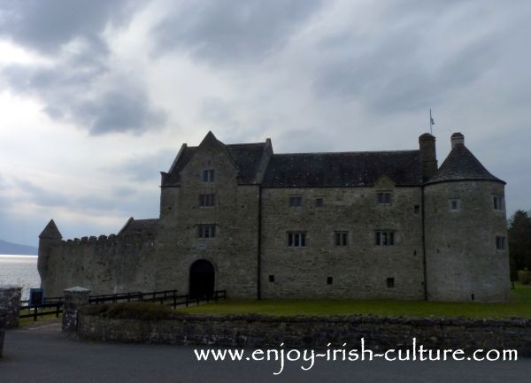 Parke's Castle is a 17th century Irish castle in County Leitrim, Ireland, seen here from the road.
