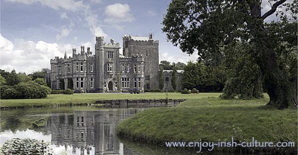 Tulira Castle, County Galway, Ireland, a  revival castle.