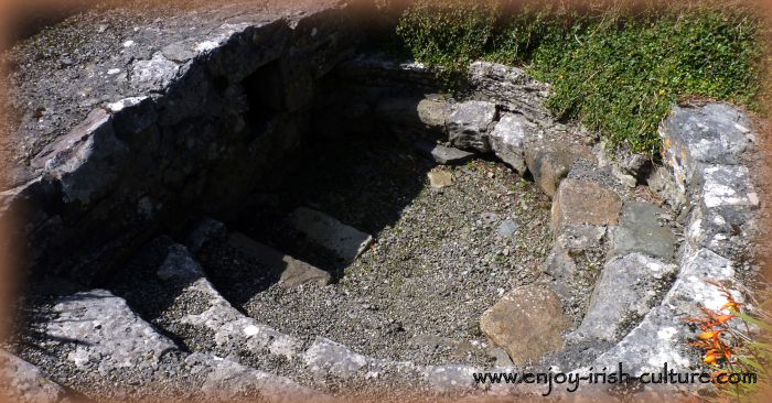 Pilgrims' bath at  Aghagower, County Mayo, Ireland.