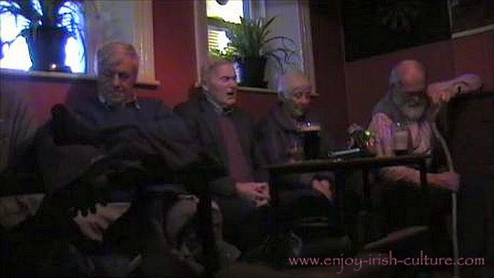 Irish song session in Gort, County Galway, 2013.