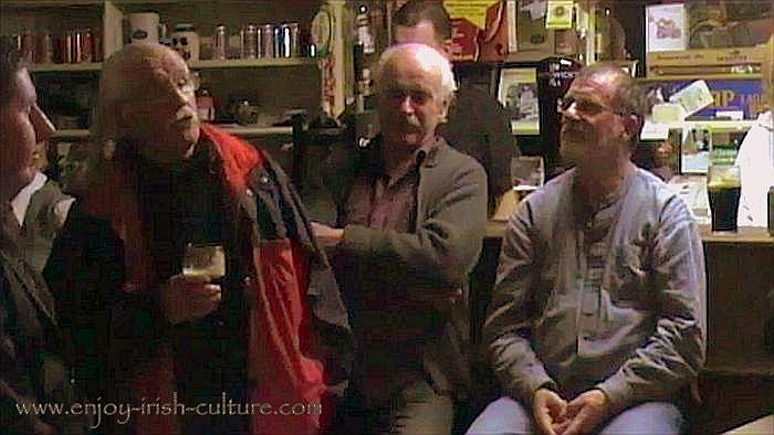 Traditional Irish song session at Gort, County Galway, autumn of 2013.