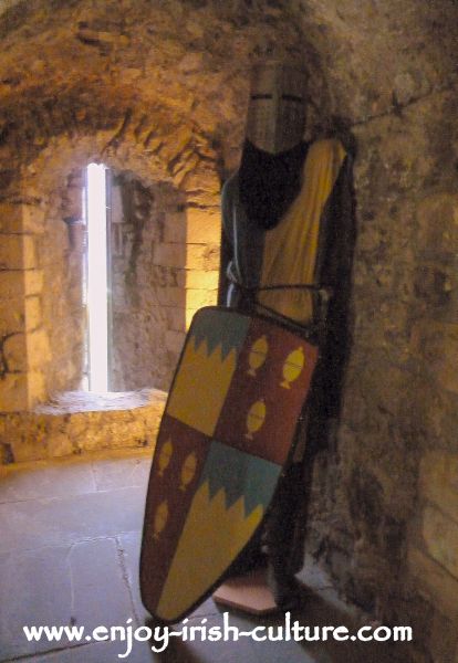Model of a Norman knight in the medieval room at the castle.