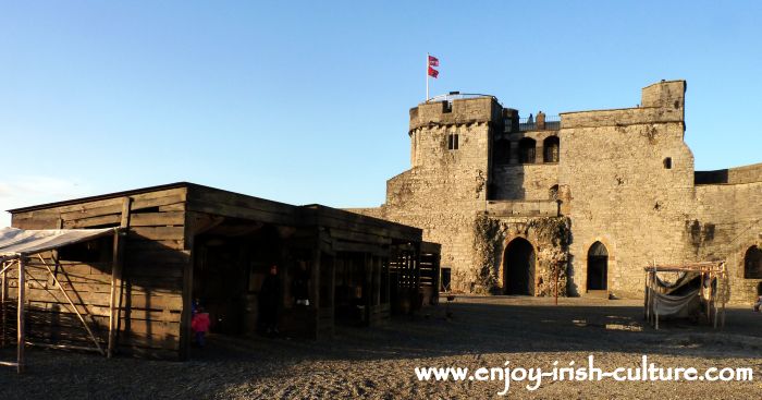 Limerick Castle, Limerick, Ireland, inside the curtain wall.