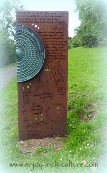 Sculptures along the hill walk