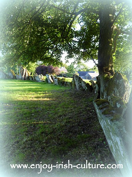 Grange stone circle at Lough Gur, County Limerick, Ireland.